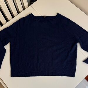 Quince Mongolian Cashmere Boatneck Sweater True Navy S